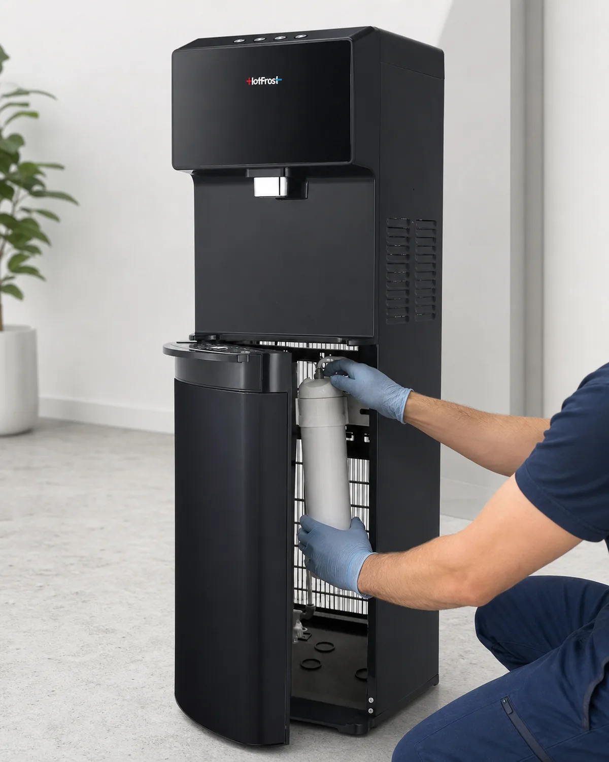 Заміна фільтра в пурифайері HotFrost V450PUFMI Black